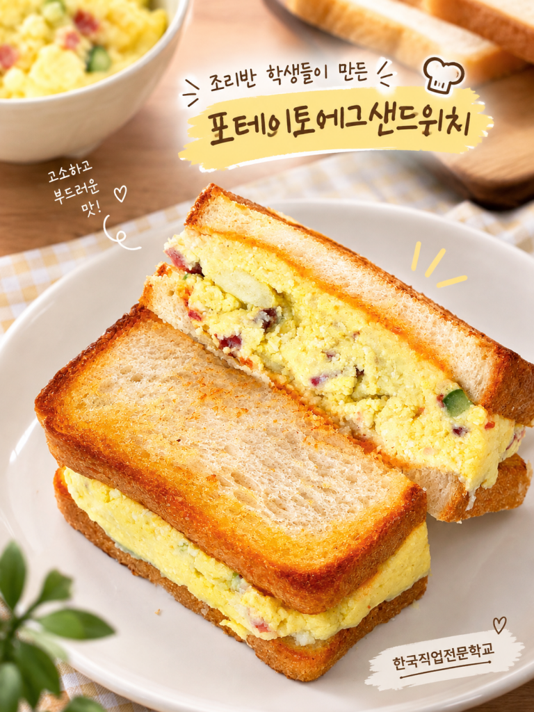 조리반 포테이토에그샌드위치 실습